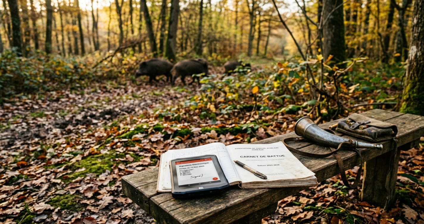 Signature électronique pour la chasse : état des lieux et perspectives pour les carnets de battue